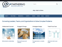 Tablet Screenshot of partneringresources.com